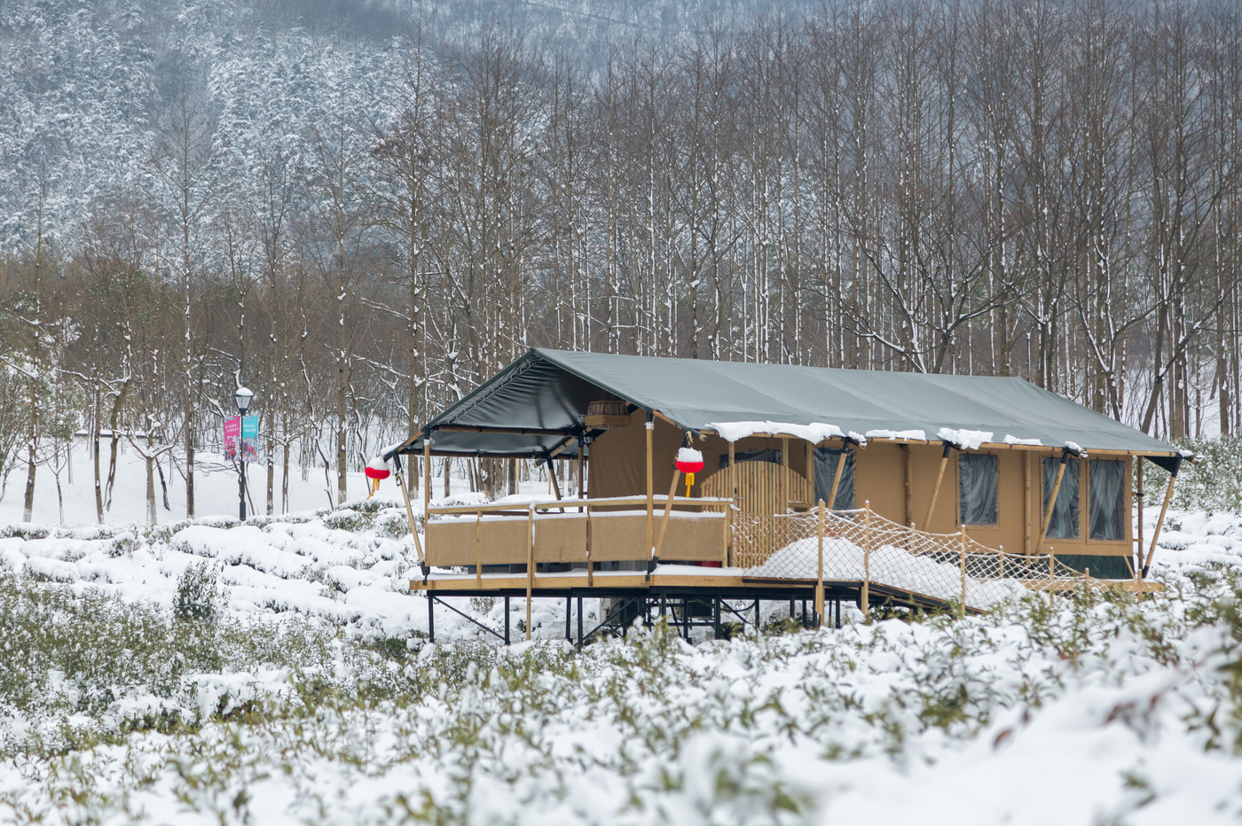 喜马拉雅野奢帐篷酒店—雪景14