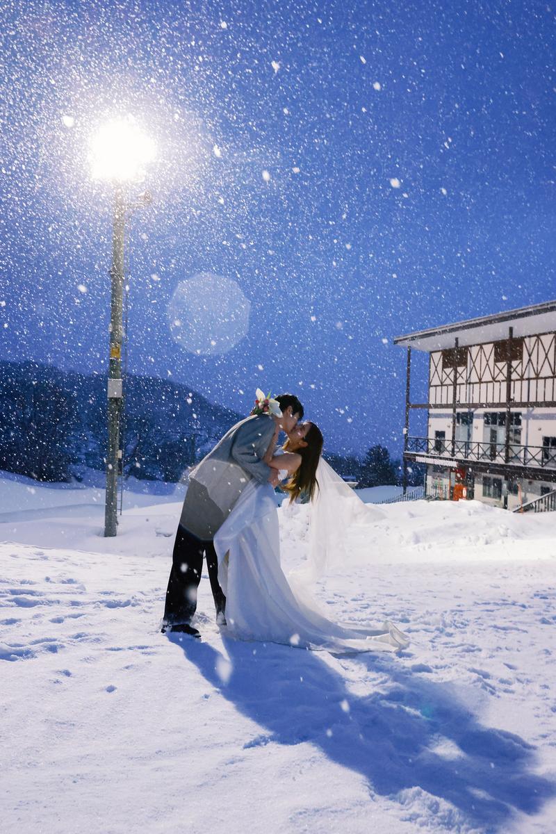 雪夜 第12张 日本婚纱照 日本旅拍 日本雪景婚纱照 日本尼鹿摄影