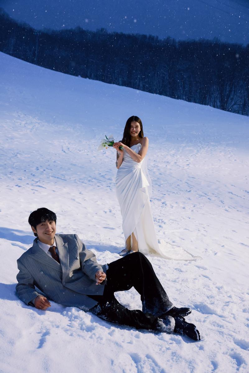 雪夜 第6张 日本婚纱照 日本旅拍 日本雪景婚纱照 日本尼鹿摄影