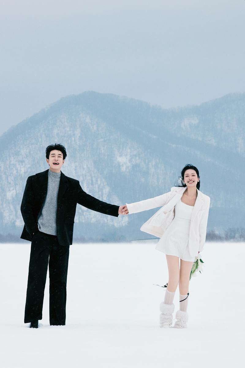雪地里相爱 第12张 日本婚纱照 日本旅拍 日本雪景婚纱照 日本尼鹿摄影