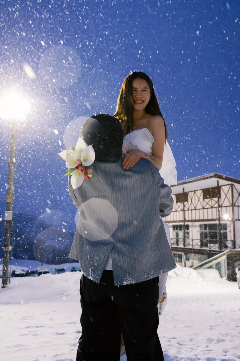 雪夜 第2张 日本婚纱照 日本旅拍 日本雪景婚纱照 日本尼鹿摄影