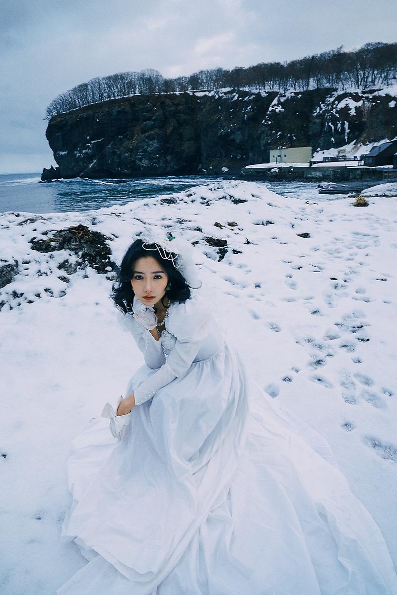 北海道单人婚纱 第20张 日本婚纱照 日本旅拍 北海道婚纱照 日本尼鹿摄影