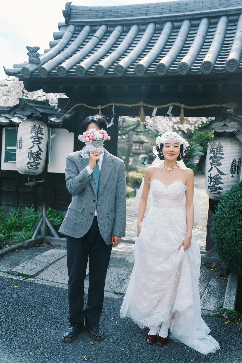 京都樱花婚纱照 第12张 日本婚纱照 日本旅拍 京都樱花婚纱照 日本樱花婚纱照 日本尼鹿摄影