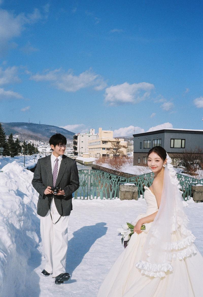 小樽运河 第35张 日本婚纱照 日本旅拍 小樽婚纱照 日本尼鹿摄影