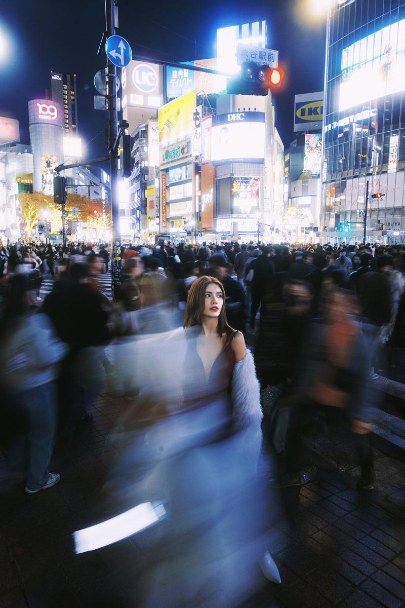 夜晚的十字路口 第40张 日本婚纱照 日本旅拍 东京旅拍 日本尼鹿摄影