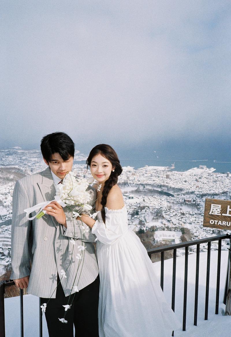 天狗山的浪漫 日本婚纱照 日本旅拍