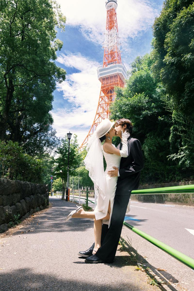 东京塔下 第17张 日本婚纱照 日本旅拍 东京旅拍 日本尼鹿摄影