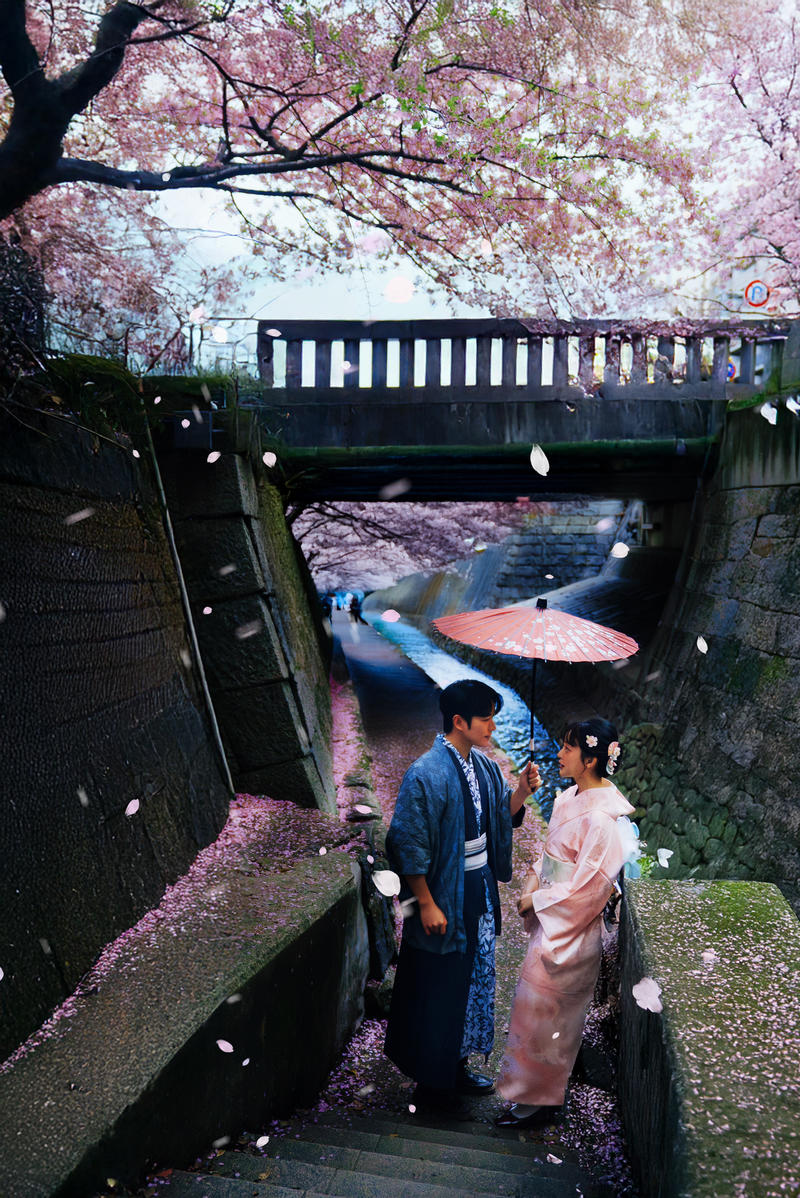 樱吹雪 第3张 日本婚纱照 日本旅拍 日本樱花婚纱照 日本雪景婚纱照 日本尼鹿摄影