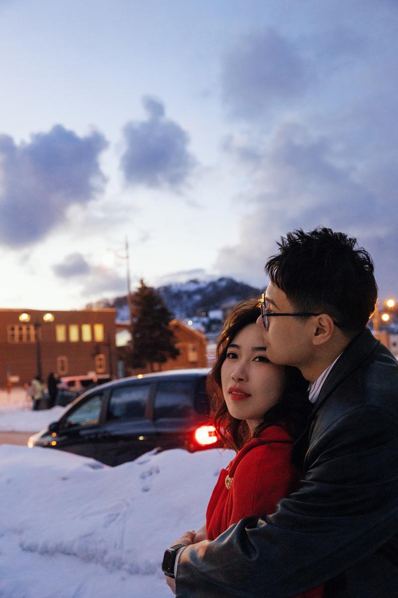 在小樽生命中最美好的冬天 第3张 日本婚纱照 日本旅拍 小樽婚纱照 日本尼鹿摄影