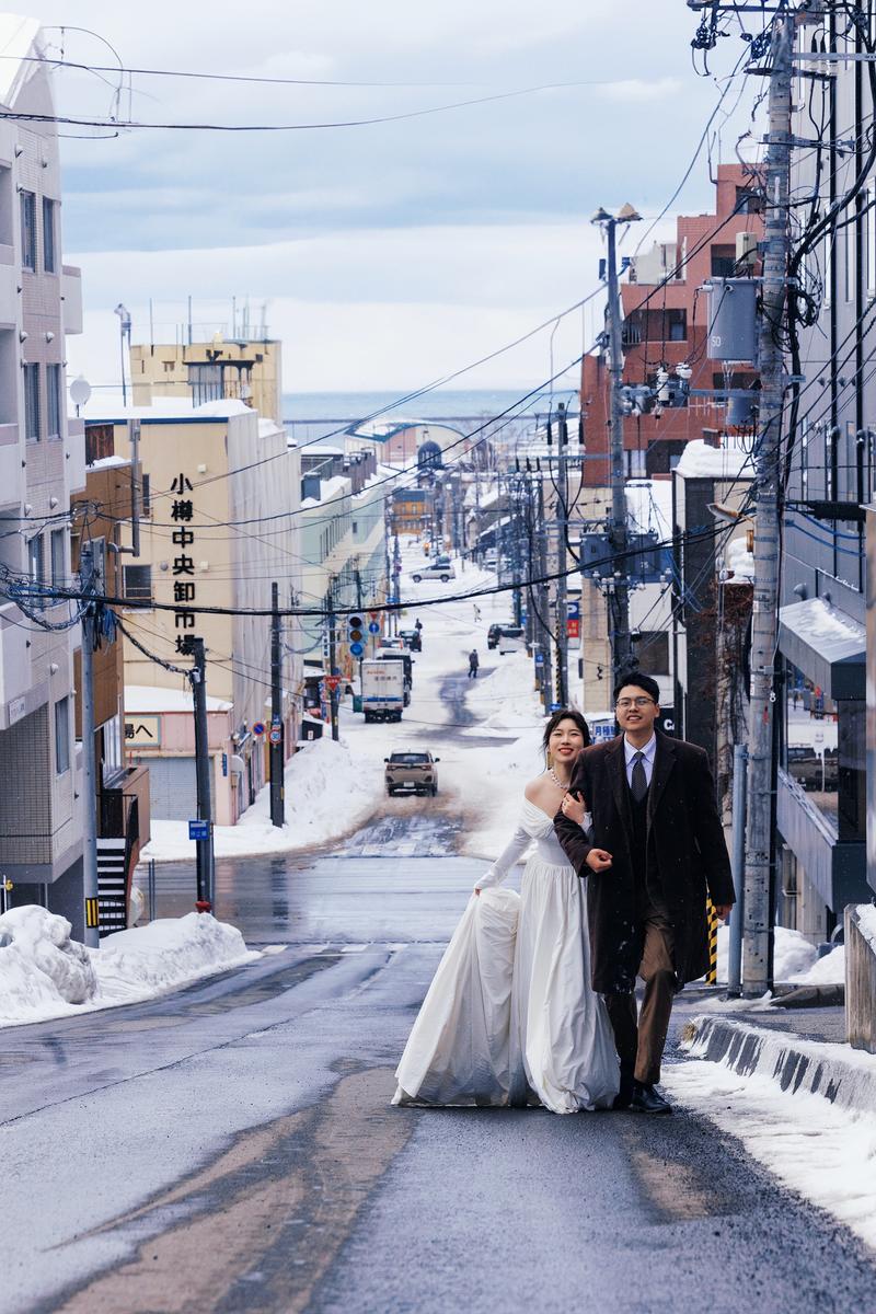 在小樽生命中最美好的冬天 第25张 日本婚纱照 日本旅拍 小樽婚纱照 日本尼鹿摄影