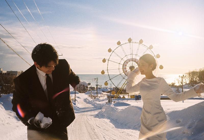 小樽摩天轮 日本婚纱照 日本旅拍
