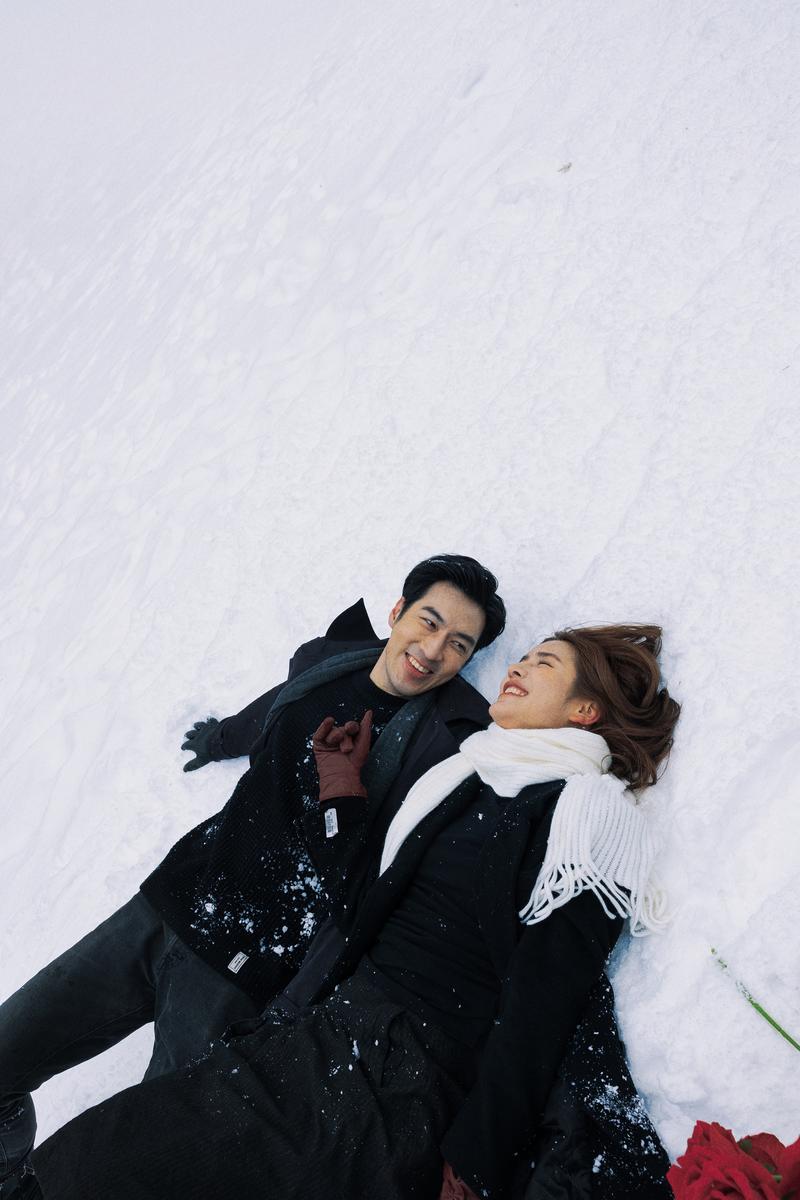 北海道的小樽天狗山 第49张 日本婚纱照 日本旅拍 北海道婚纱照 小樽婚纱照 日本雪景婚纱照 日本尼鹿摄影