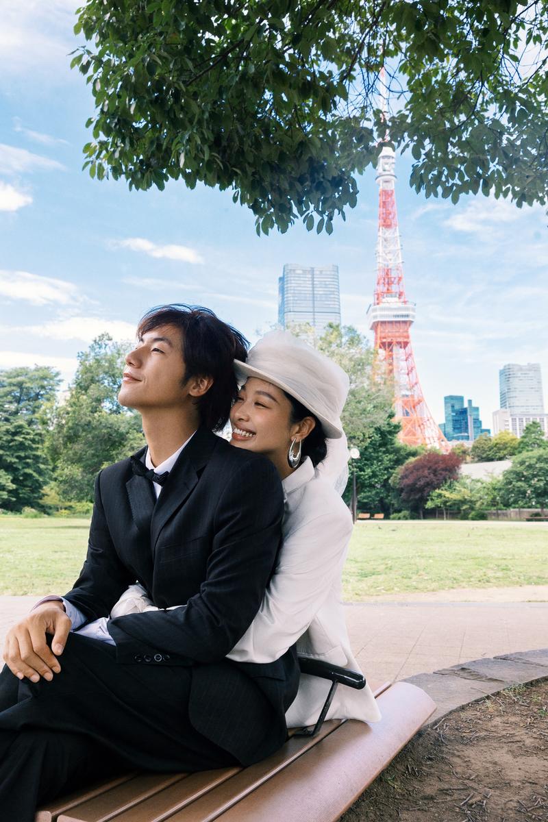 东京塔下 第9张 日本婚纱照 日本旅拍 东京旅拍 日本尼鹿摄影