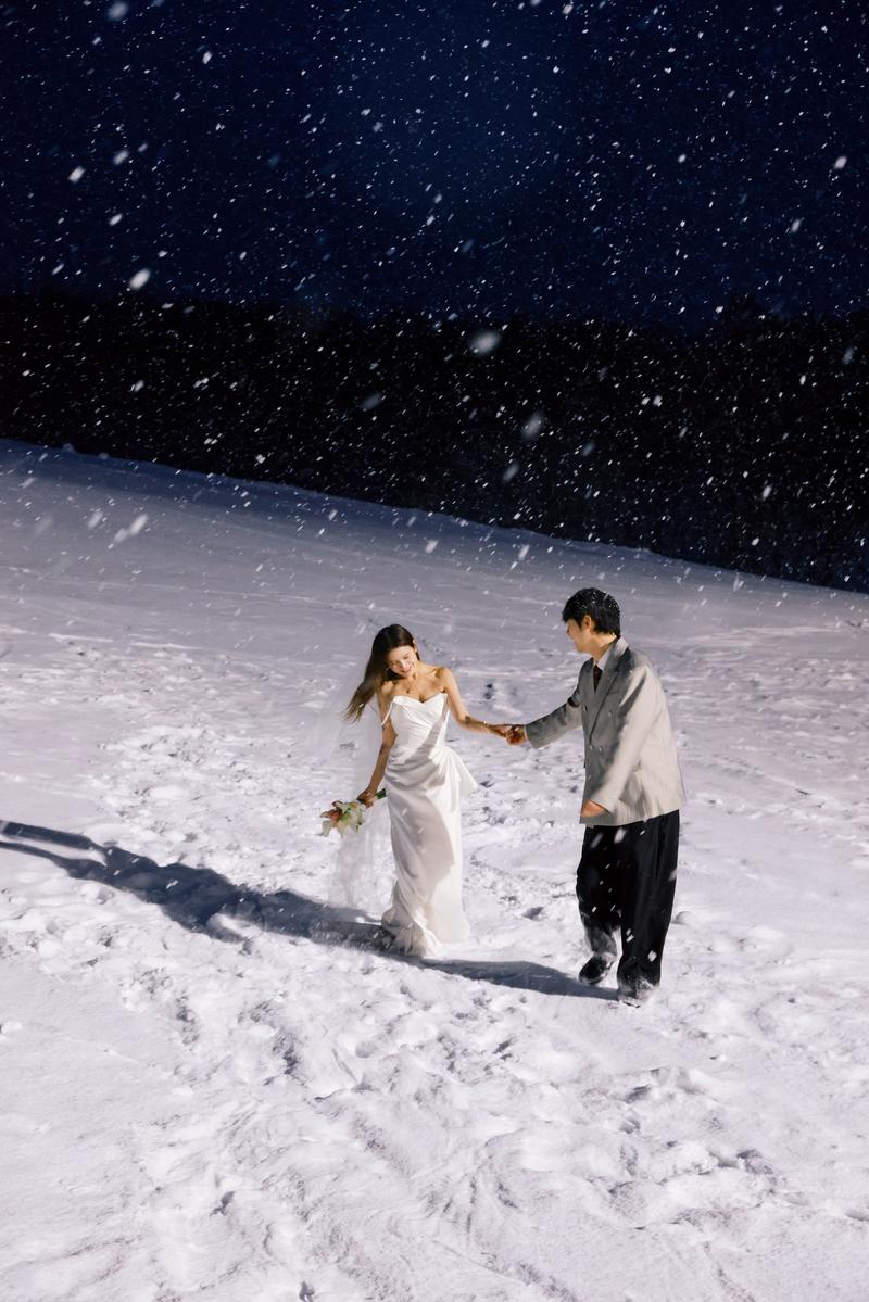 雪夜 第24张 日本婚纱照 日本旅拍 日本雪景婚纱照 日本尼鹿摄影