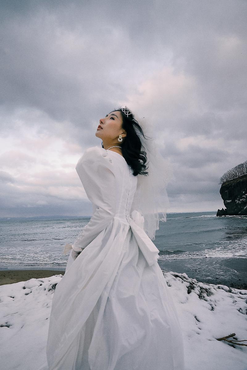 北海道单人婚纱 第11张 日本婚纱照 日本旅拍 北海道婚纱照 日本尼鹿摄影