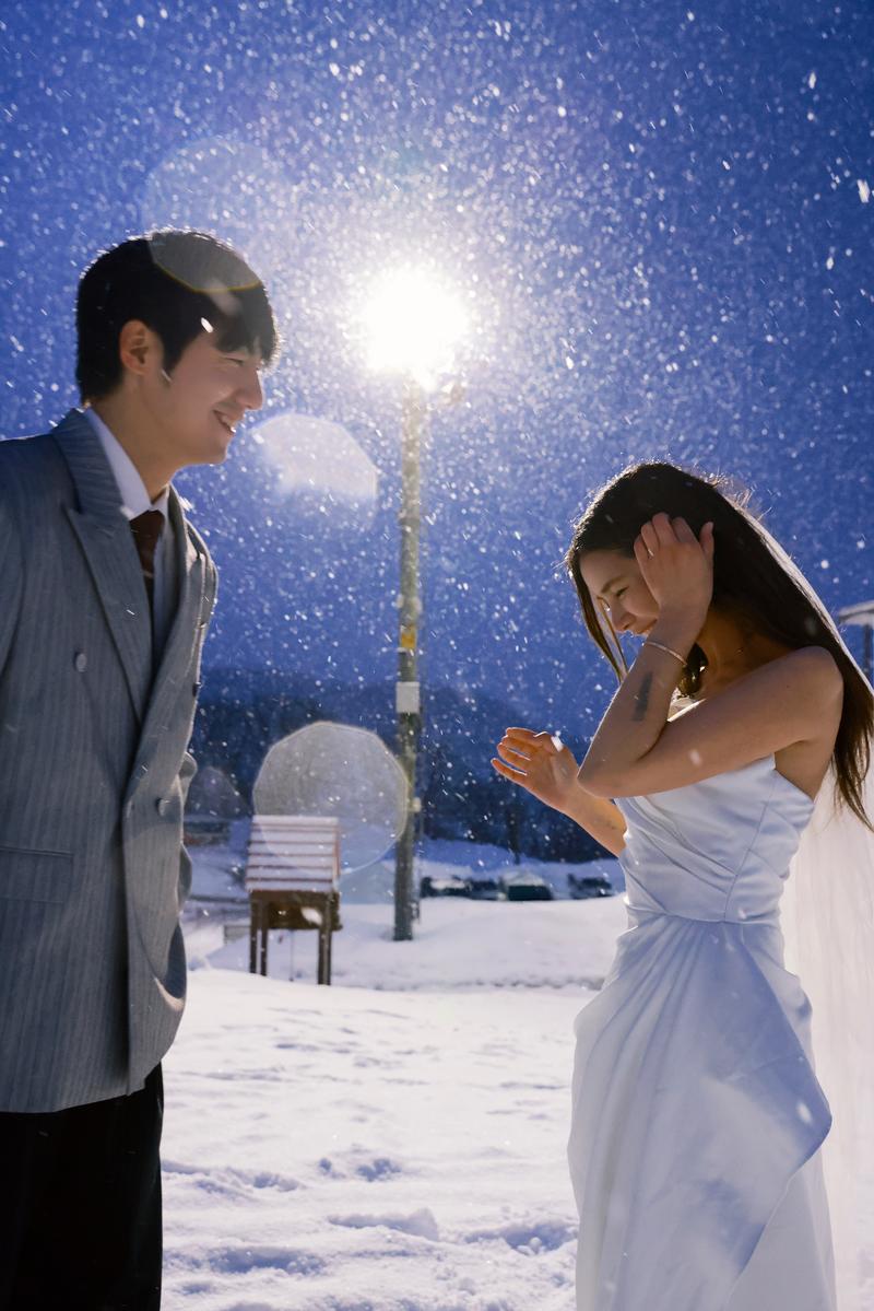 雪夜 第17张 日本婚纱照 日本旅拍 日本雪景婚纱照 日本尼鹿摄影