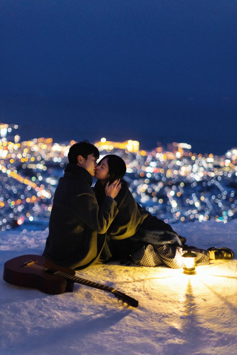 天狗山蓝调时刻 第5张 日本婚纱照 日本旅拍 日本尼鹿摄影