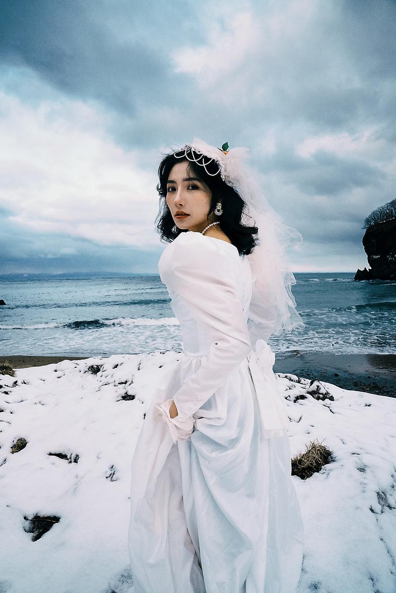 北海道单人婚纱 第16张 日本婚纱照 日本旅拍 北海道婚纱照 日本尼鹿摄影