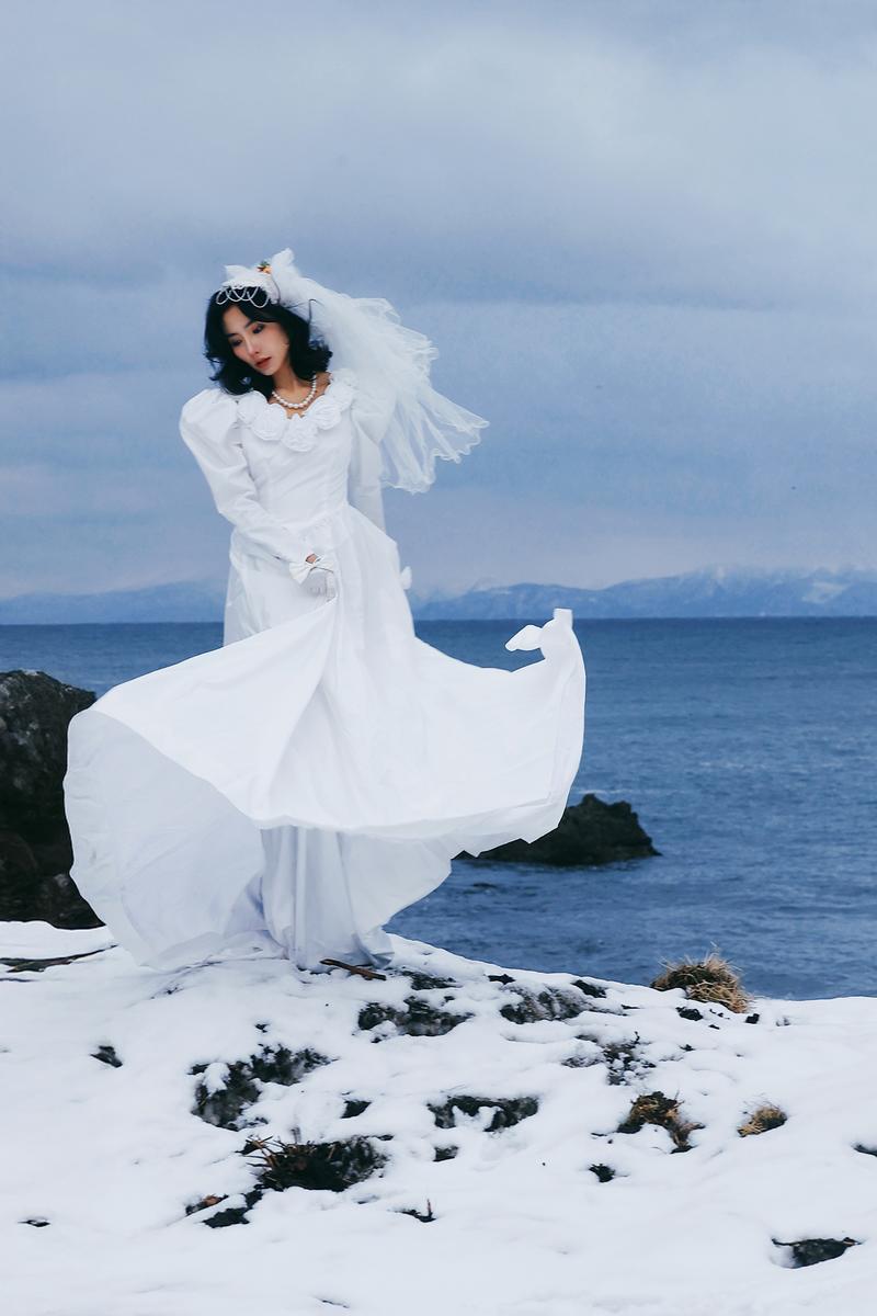 北海道单人婚纱 第5张 日本婚纱照 日本旅拍 北海道婚纱照 日本尼鹿摄影