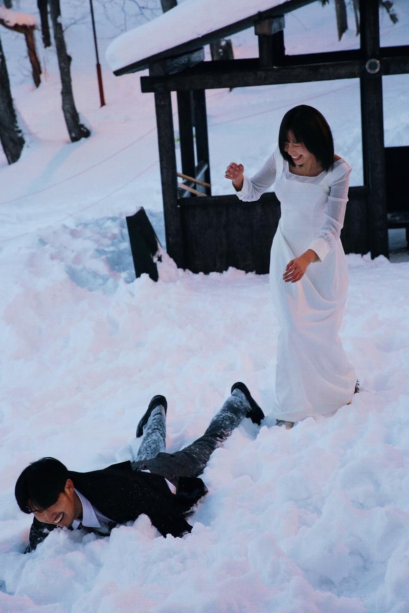 北海道的雪 第28张 日本婚纱照 日本旅拍 北海道婚纱照 日本雪景婚纱照 日本尼鹿摄影