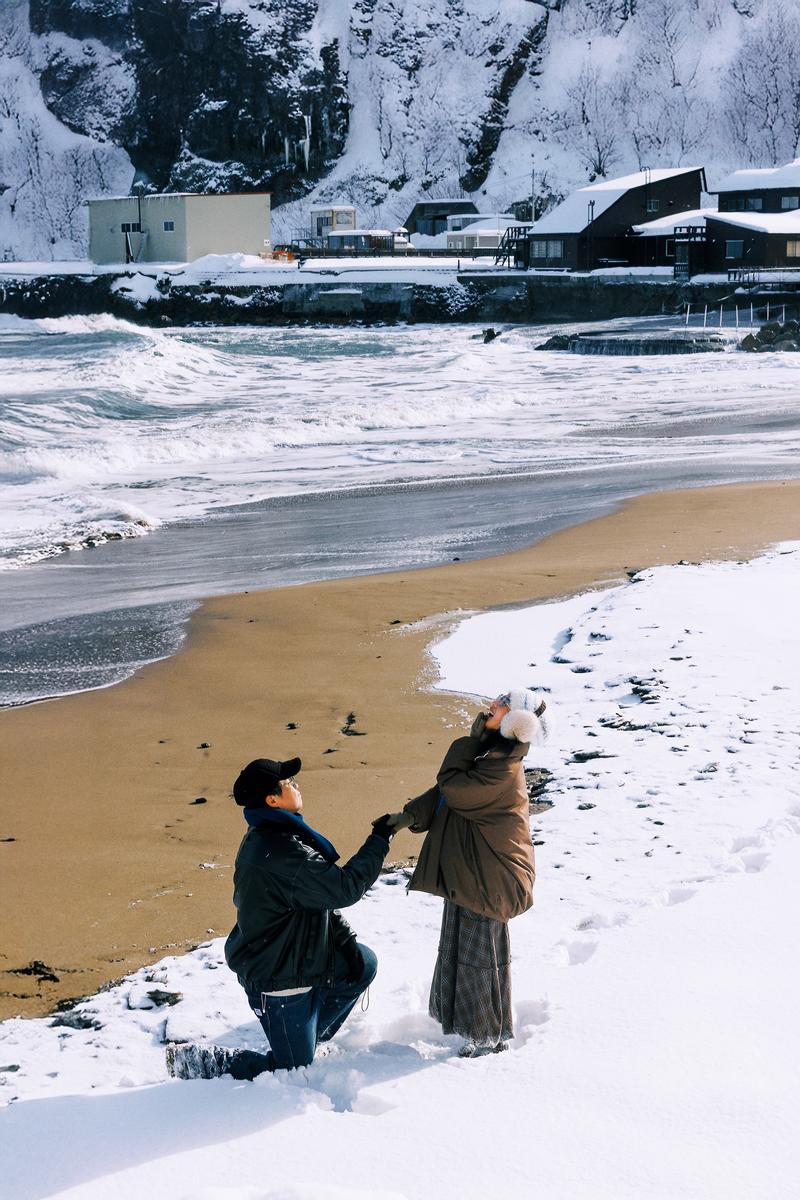 路的尽头是海 第15张 日本婚纱照 日本旅拍 日本尼鹿摄影