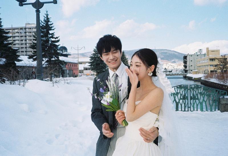 小樽运河 第22张 日本婚纱照 日本旅拍 小樽婚纱照 日本尼鹿摄影