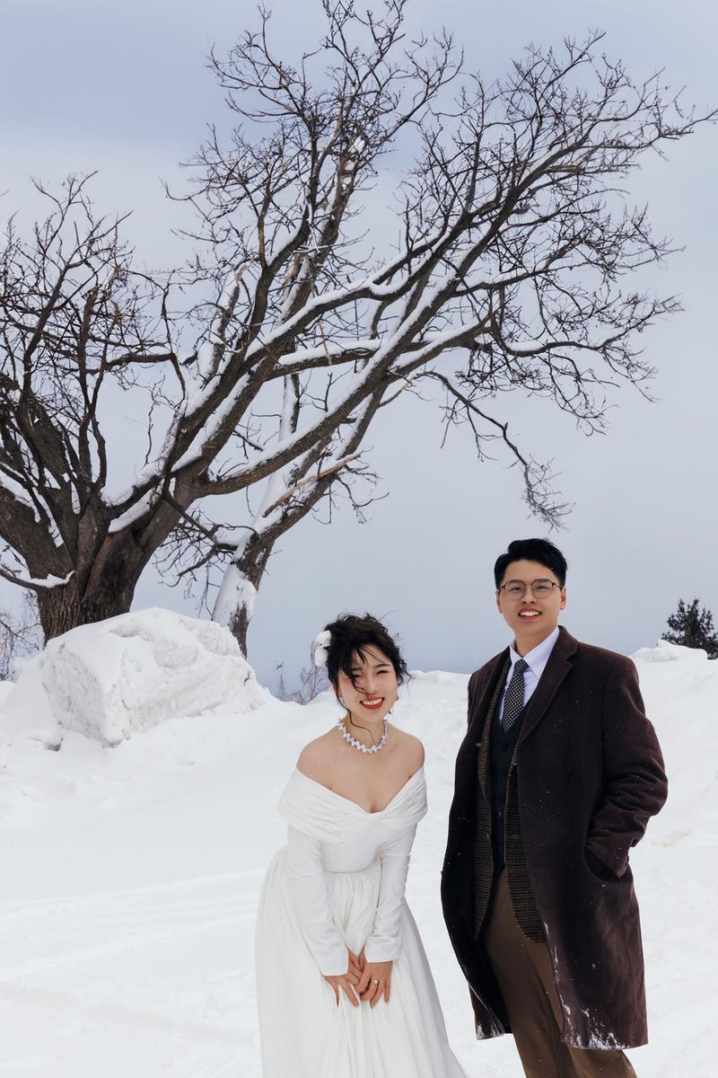 在小樽生命中最美好的冬天 第29张 日本婚纱照 日本旅拍 小樽婚纱照 日本尼鹿摄影