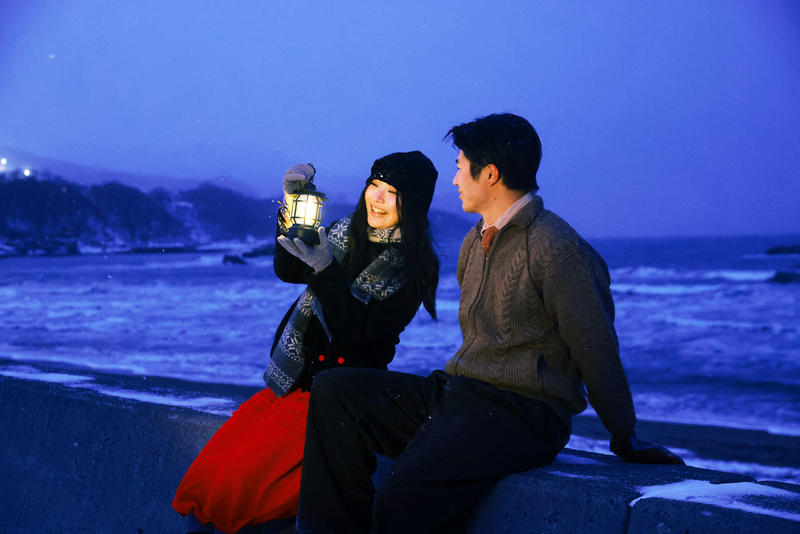 北海道 钱函海边蓝调时刻 第7张 日本婚纱照 日本旅拍 北海道婚纱照 日本尼鹿摄影