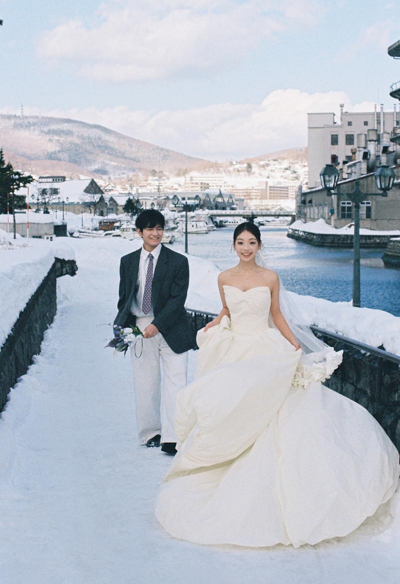 小樽运河 第25张 日本婚纱照 日本旅拍 小樽婚纱照 日本尼鹿摄影