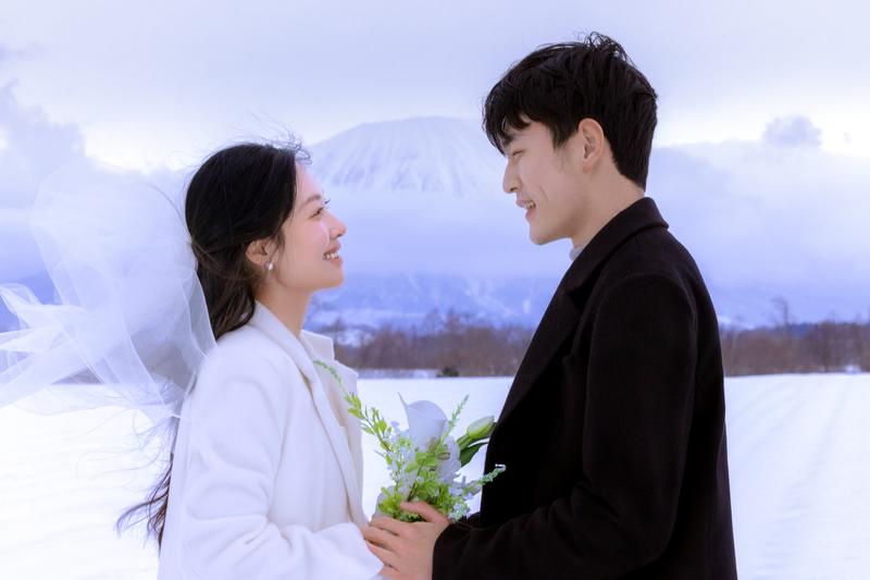 雪山恋章 第8张 日本婚纱照 日本旅拍 日本雪景婚纱照 日本尼鹿摄影