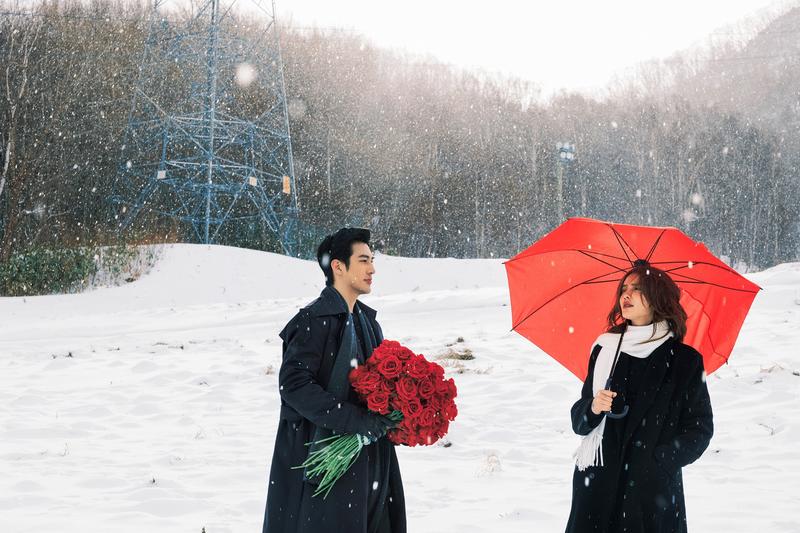 北海道的小樽天狗山 第83张 日本婚纱照 日本旅拍 北海道婚纱照 小樽婚纱照 日本雪景婚纱照 日本尼鹿摄影