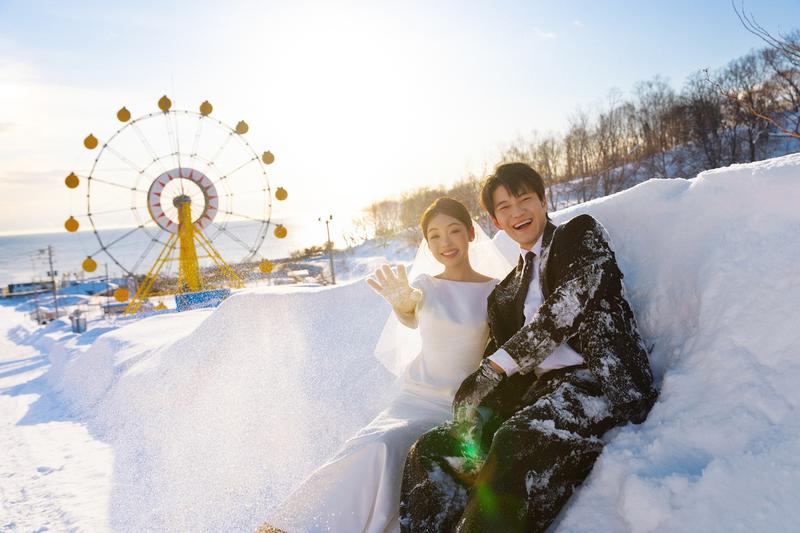 小樽摩天轮 第21张 日本婚纱照 日本旅拍 小樽婚纱照 日本尼鹿摄影