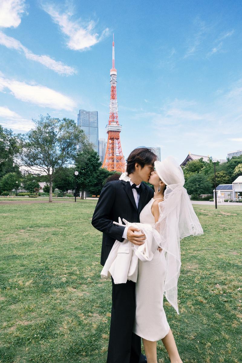 东京塔下 第12张 日本婚纱照 日本旅拍 东京旅拍 日本尼鹿摄影