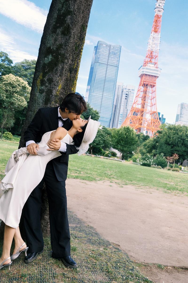 东京塔下 第10张 日本婚纱照 日本旅拍 东京旅拍 日本尼鹿摄影
