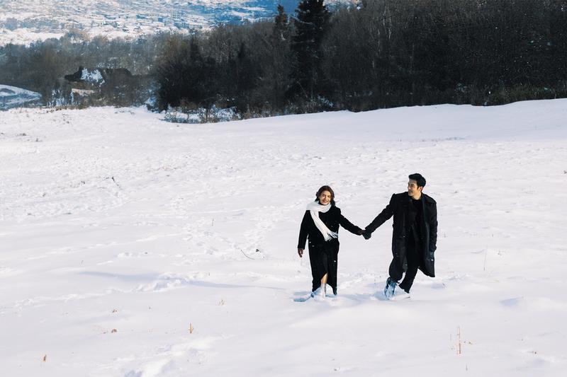 北海道的小樽天狗山 第117张 日本婚纱照 日本旅拍 北海道婚纱照 小樽婚纱照 日本雪景婚纱照 日本尼鹿摄影