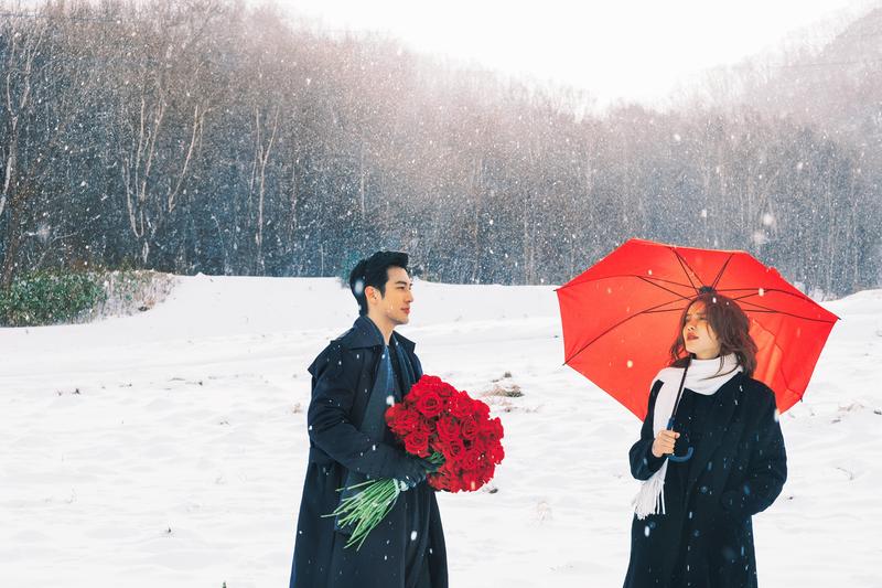 北海道的小樽天狗山 第84张 日本婚纱照 日本旅拍 北海道婚纱照 小樽婚纱照 日本雪景婚纱照 日本尼鹿摄影