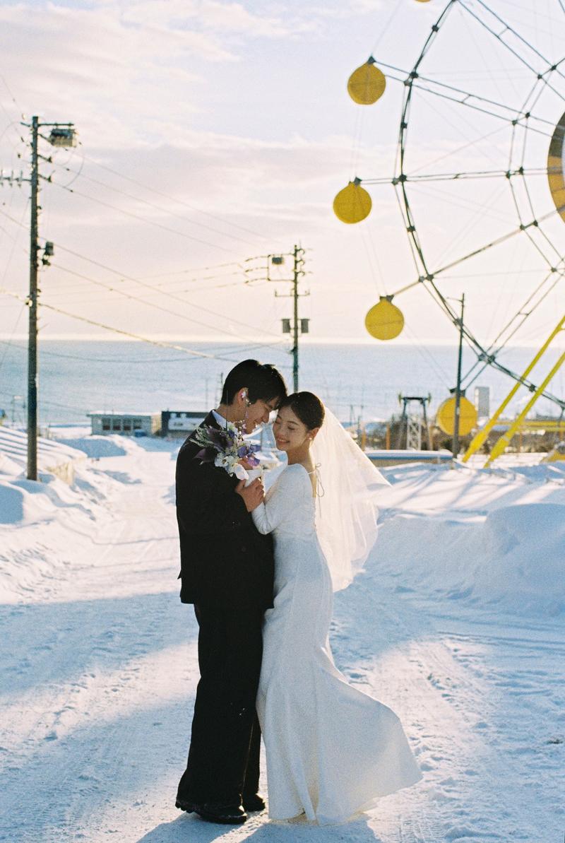 小樽摩天轮 第37张 日本婚纱照 日本旅拍 小樽婚纱照 日本尼鹿摄影