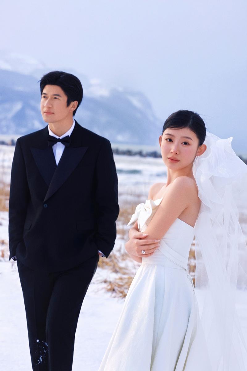 北海道冬季 钱函海边 第5张 日本婚纱照 日本旅拍 北海道婚纱照 日本尼鹿摄影