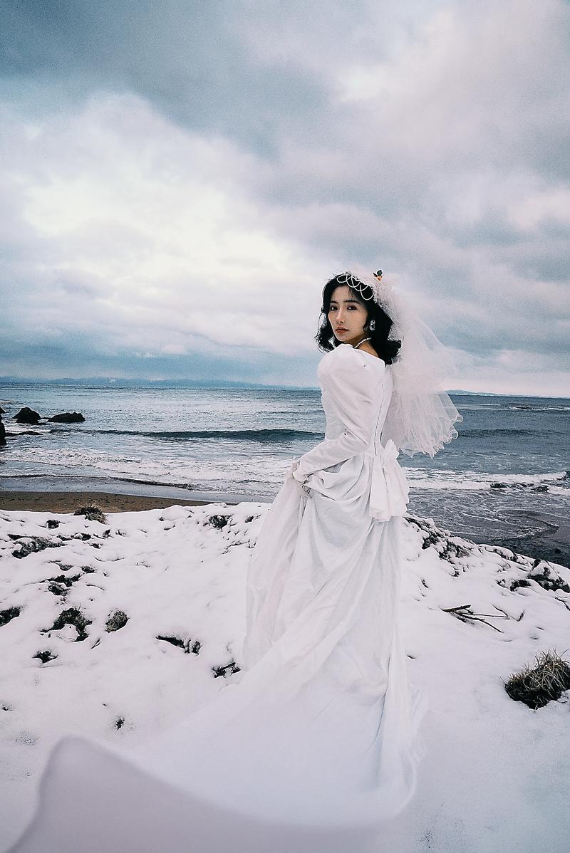 北海道单人婚纱 第18张 日本婚纱照 日本旅拍 北海道婚纱照 日本尼鹿摄影
