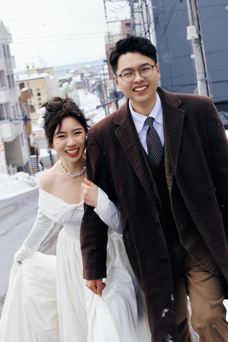在小樽生命中最美好的冬天 第23张 日本婚纱照 日本旅拍 小樽婚纱照 日本尼鹿摄影