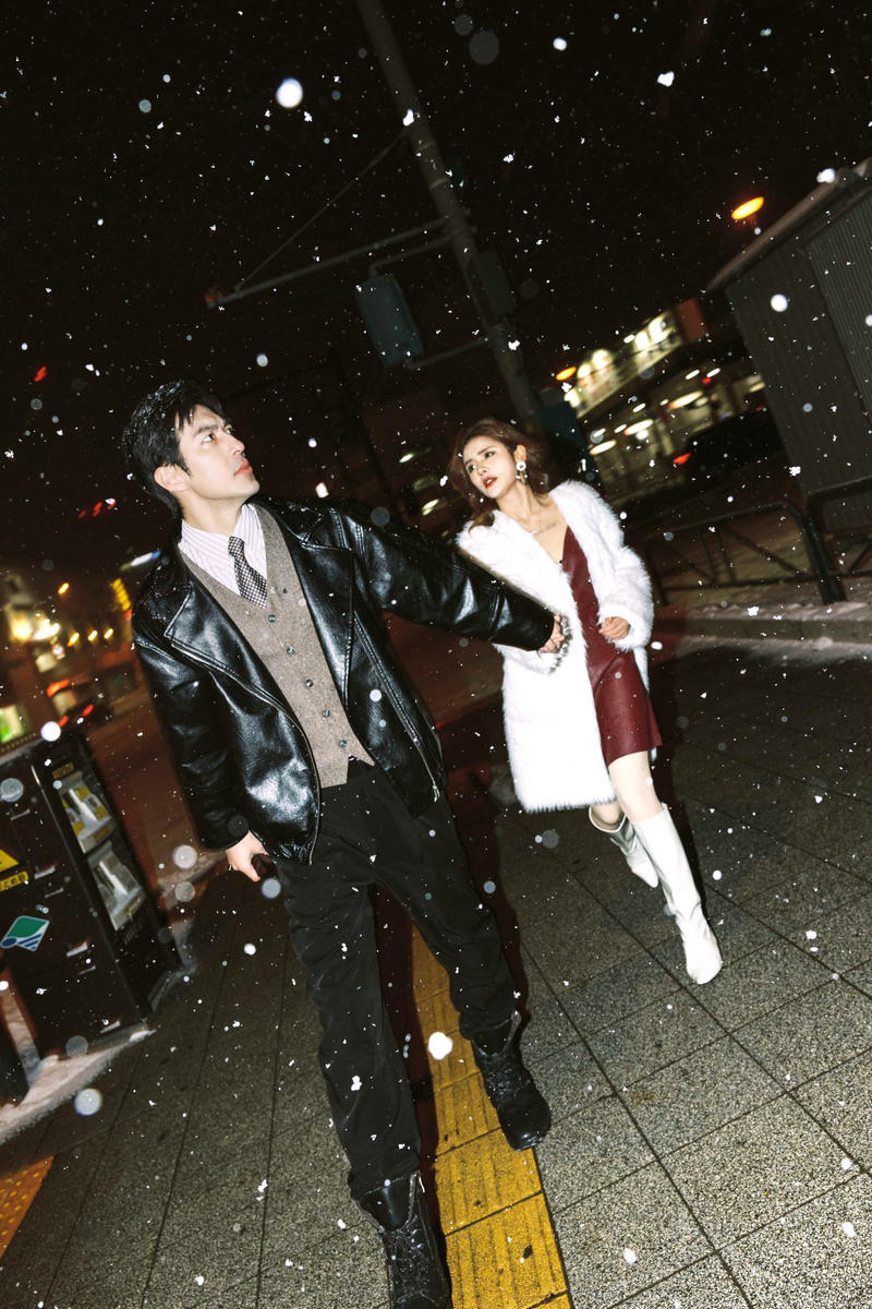 北海道夜晚大雪 第10张 日本婚纱照 日本旅拍 北海道婚纱照 日本雪景婚纱照 日本尼鹿摄影