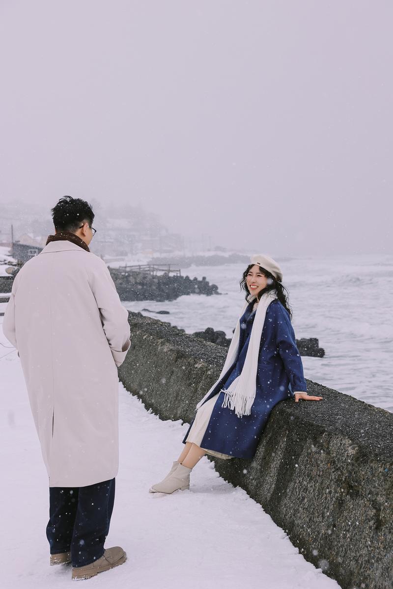 在小樽生命中最美好的冬天 第22张 日本婚纱照 日本旅拍 小樽婚纱照 日本尼鹿摄影