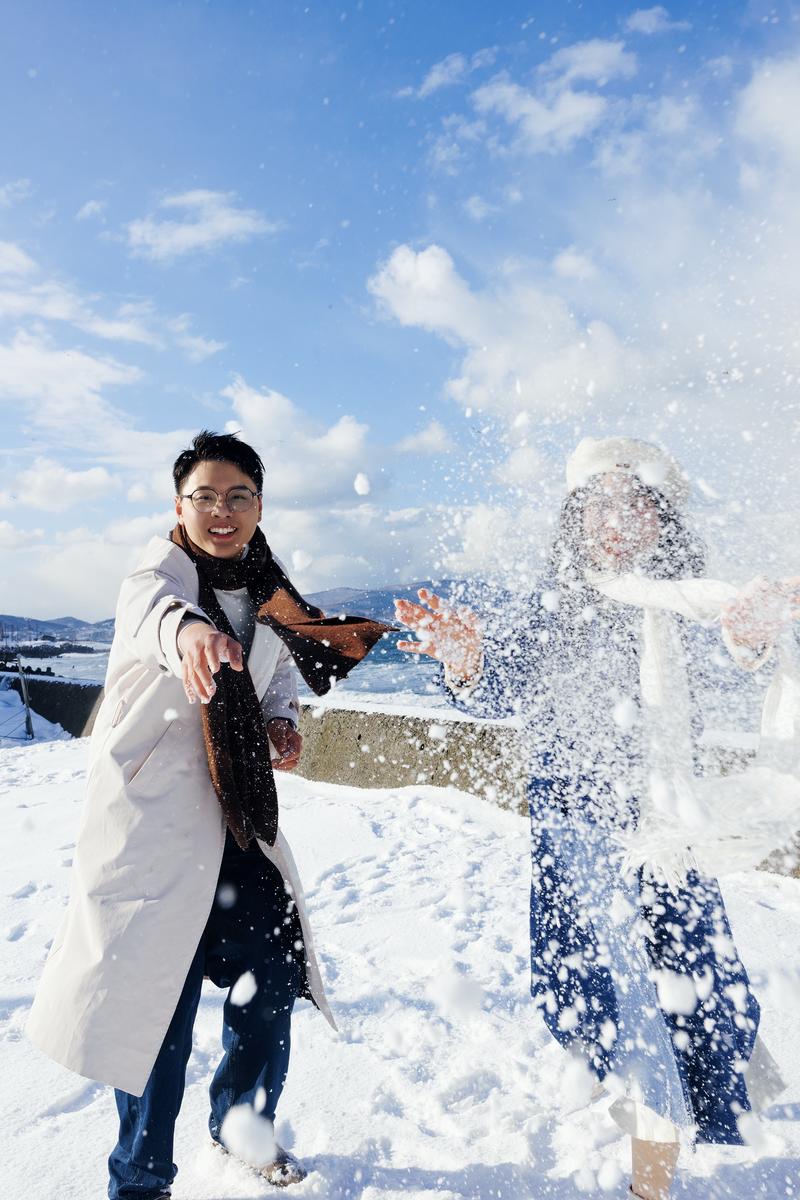 在小樽生命中最美好的冬天 第8张 日本婚纱照 日本旅拍 小樽婚纱照 日本尼鹿摄影