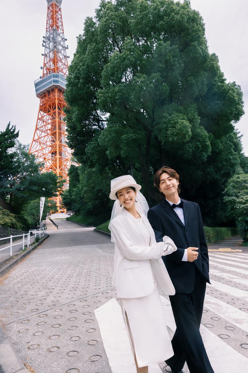 东京塔下 第3张 日本婚纱照 日本旅拍 东京旅拍 日本尼鹿摄影
