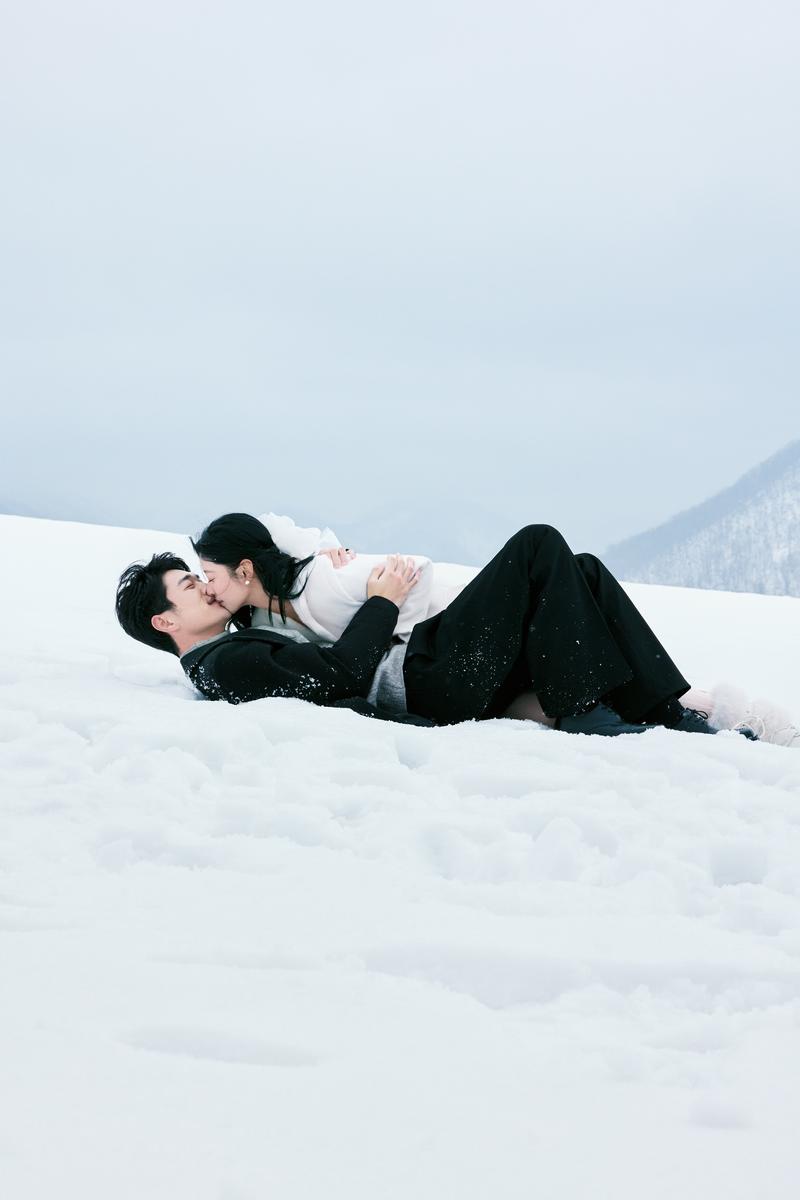 雪地里相爱 第17张 日本婚纱照 日本旅拍 日本雪景婚纱照 日本尼鹿摄影