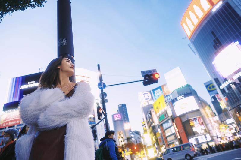 夜晚的十字路口 第19张 日本婚纱照 日本旅拍 东京旅拍 日本尼鹿摄影
