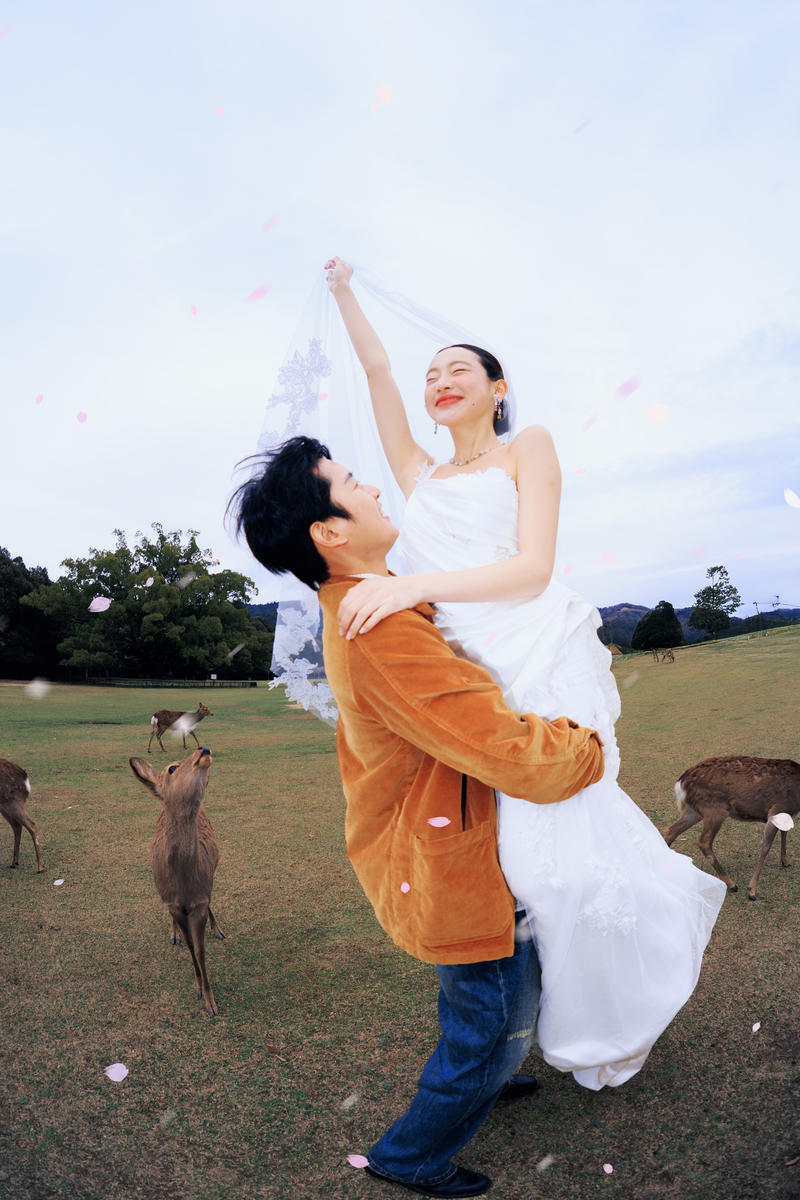奈良小鹿 第11张 日本婚纱照 日本旅拍 奈良旅拍 日本尼鹿摄影