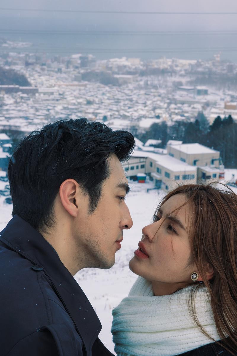 北海道的小樽天狗山 第135张 日本婚纱照 日本旅拍 北海道婚纱照 小樽婚纱照 日本雪景婚纱照 日本尼鹿摄影