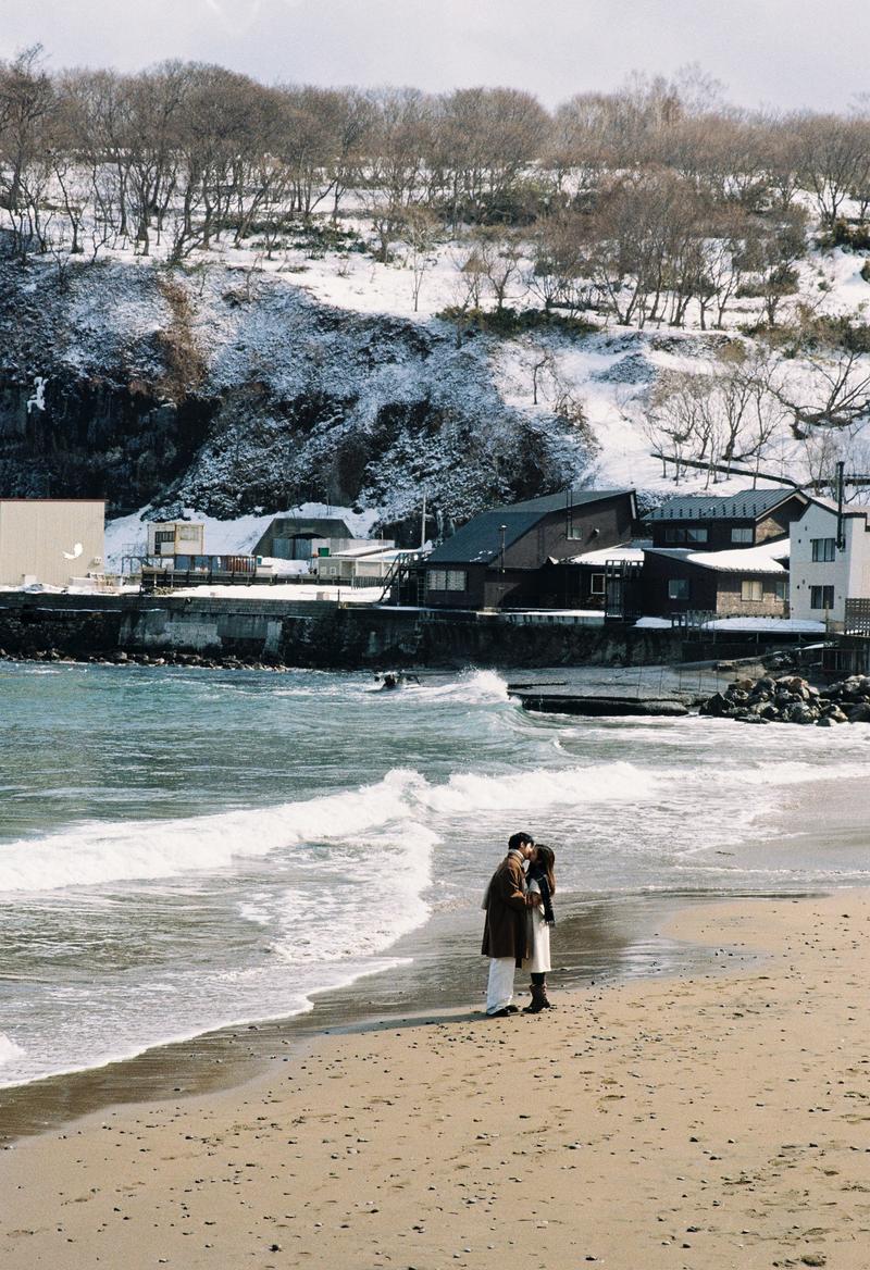 小樽悬崖海边 第2张 日本婚纱照 日本旅拍 小樽婚纱照 日本尼鹿摄影
