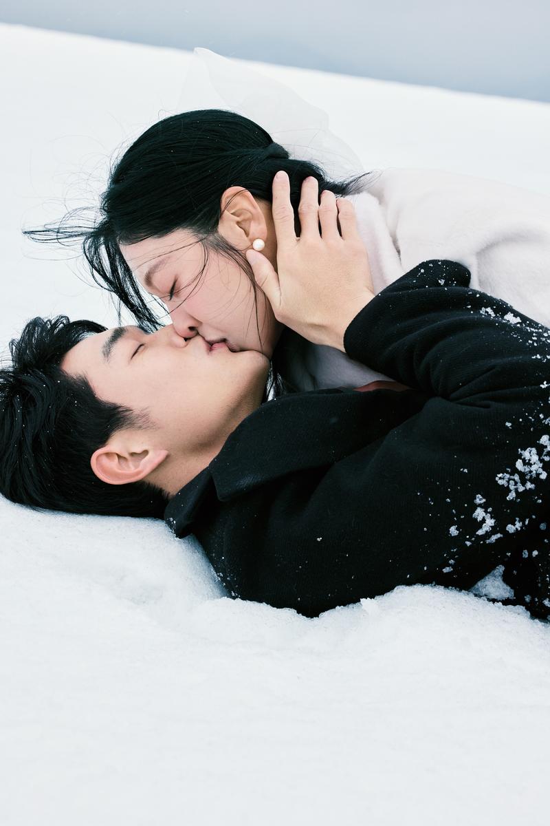 雪地里相爱 第13张 日本婚纱照 日本旅拍 日本雪景婚纱照 日本尼鹿摄影